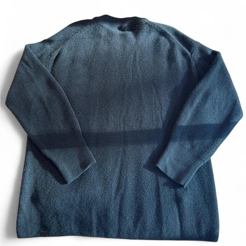 Lululemon Merino Wool Blend Ribbed Crewneck Sweater Black 10